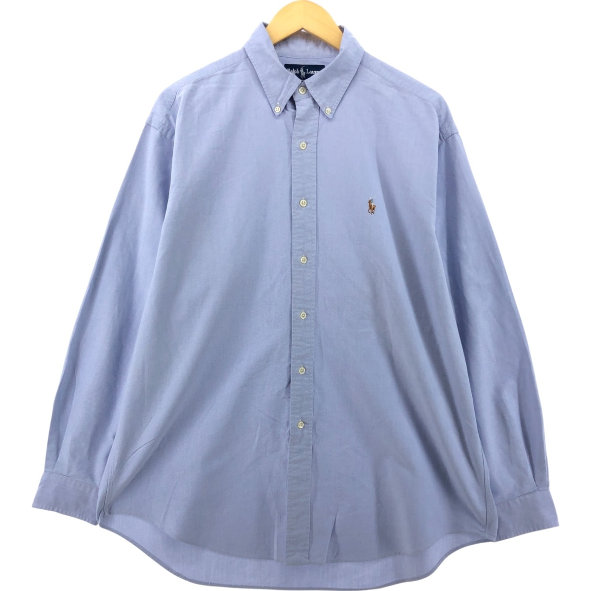 古着 ラルフローレン Ralph Lauren BLAKE 長袖 ボタンダウンシャツ メンズL相当/eaa551020