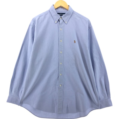 古着 ラルフローレン Ralph Lauren BLAKE 長袖 ボタンダウンシャツ メンズL相当/eaa551020