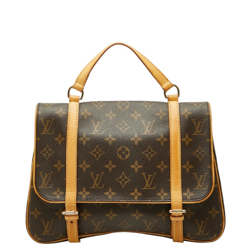 ルイ ヴィトン モノグラム マレルサックアド リュック バックパック M51158 ブラウン PVC レザー レディース LOUIS VUITTON 中古