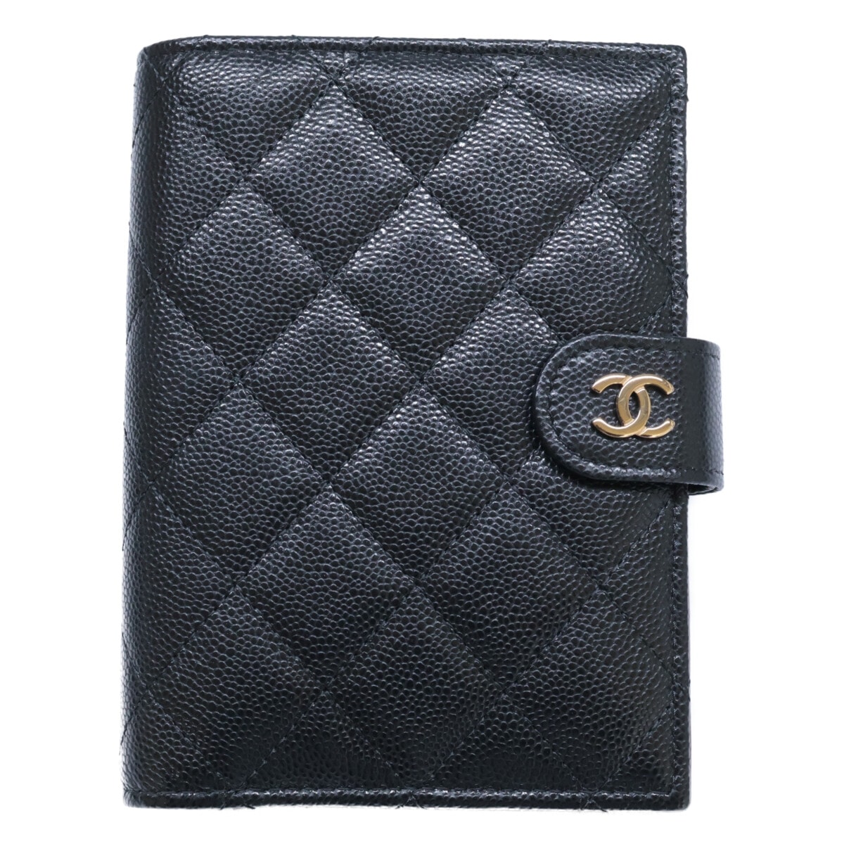 シャネル 新品同様 AP3791 キャビアスキン マトラッセ パスポートケース