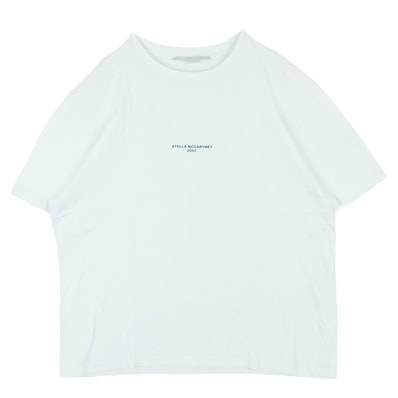 Stella McCartney ステラマッカートニー 2001. フロントプリント 半袖 Tシャツ ポルトガル製 ホワイト系 44【中古】