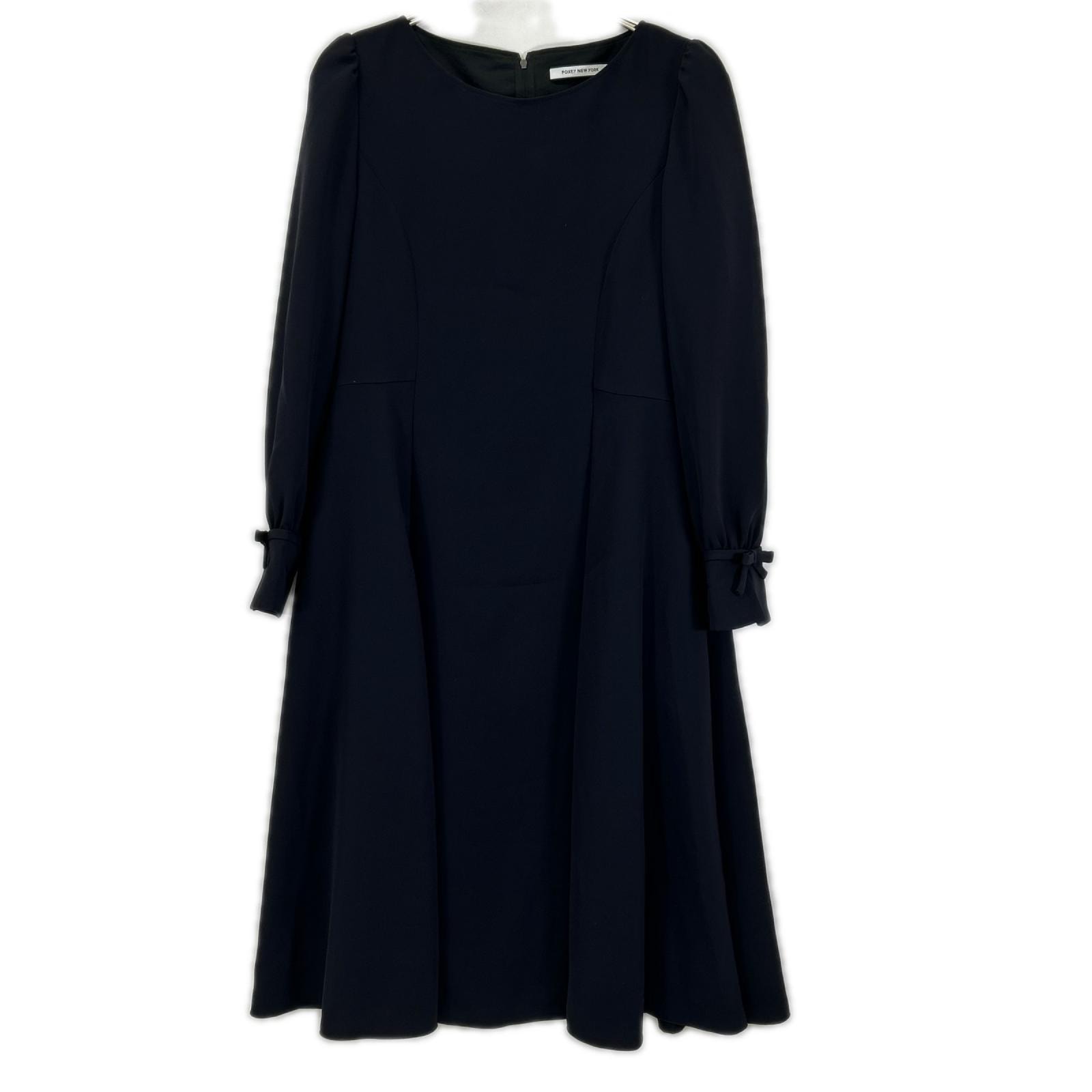 フォクシーニューヨーク 45653 25年製 ミッドナイトブルー Dress Joie ワンピース 40