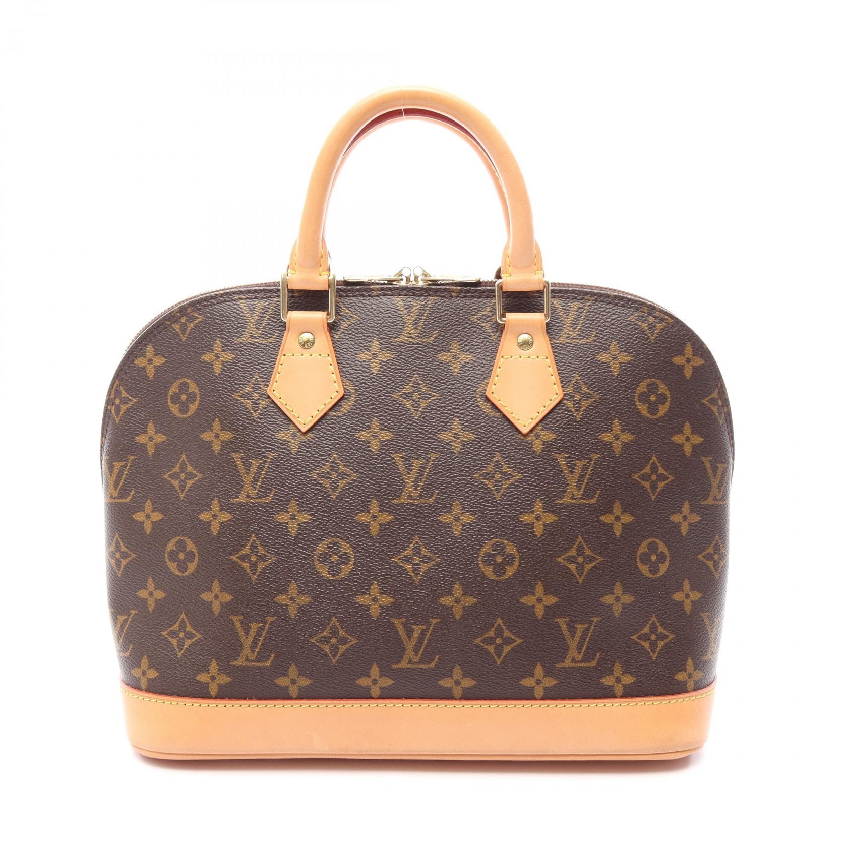 ルイ・ヴィトン LOUIS VUITTON アルマPM モノグラム ハンドバッグ バッグ PVCコーティングキャンバス レザー レディース ブラウン系 M51130 【中古】