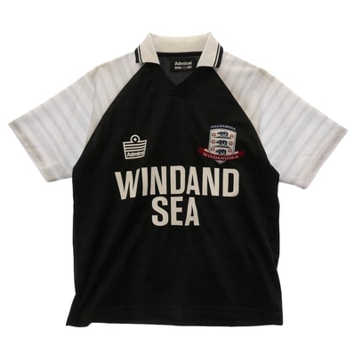 WIND AND SEA ウィンダンシー Tシャツ 25SS x Admiral アドミナル S/S Game Shirt 半袖 ゲームシャツ ブラック系 ホワイト系 M【中古】