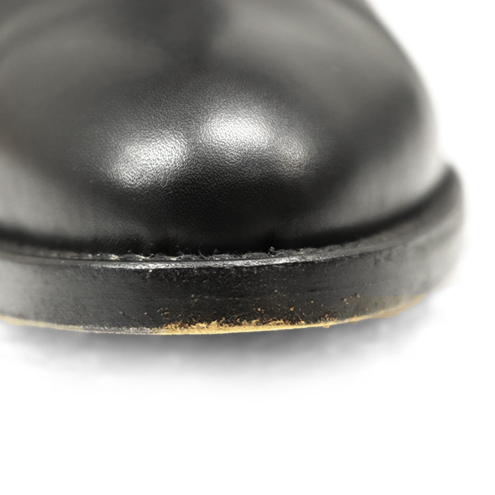 値下げ　正規品　美品　CHANEL シャネル　ブーツ　36.5 B (目立った傷や汚れなし)】【美品】CHANEL シャネル レザーブーツ