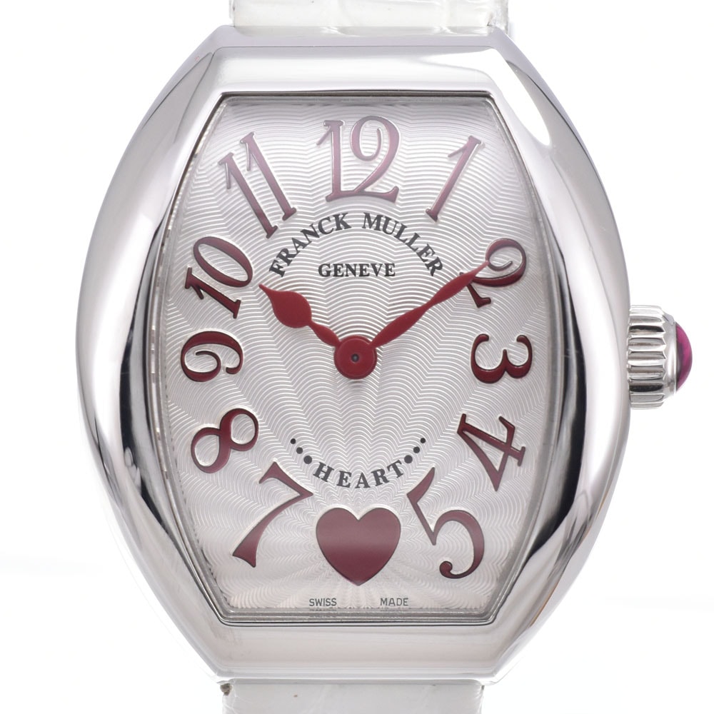フランクミュラー FRANCK MULLER 5002SQZC6H ハートトゥハート シルバー クォーツ レディース 美品 箱・保証書付き 腕時計 A#149510