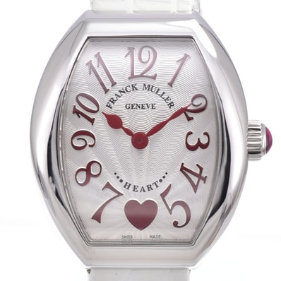 フランクミュラー FRANCK MULLER 5002SQZC6H ハートトゥハート シルバー クォーツ レディース 美品 箱・保証書付き 腕時計 A#149510