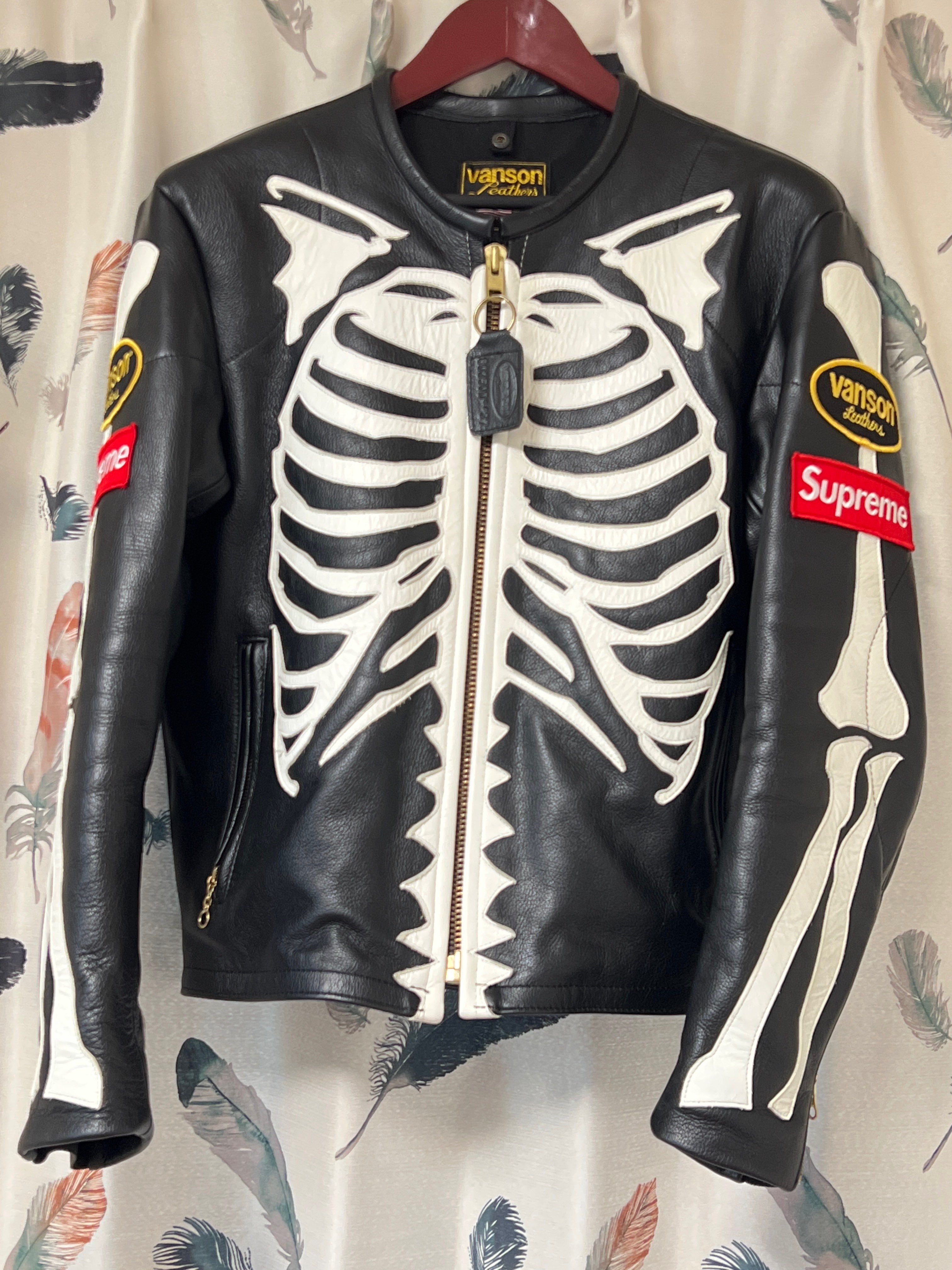 Supreme / Vanson® Leather Bones Jacket "Black"