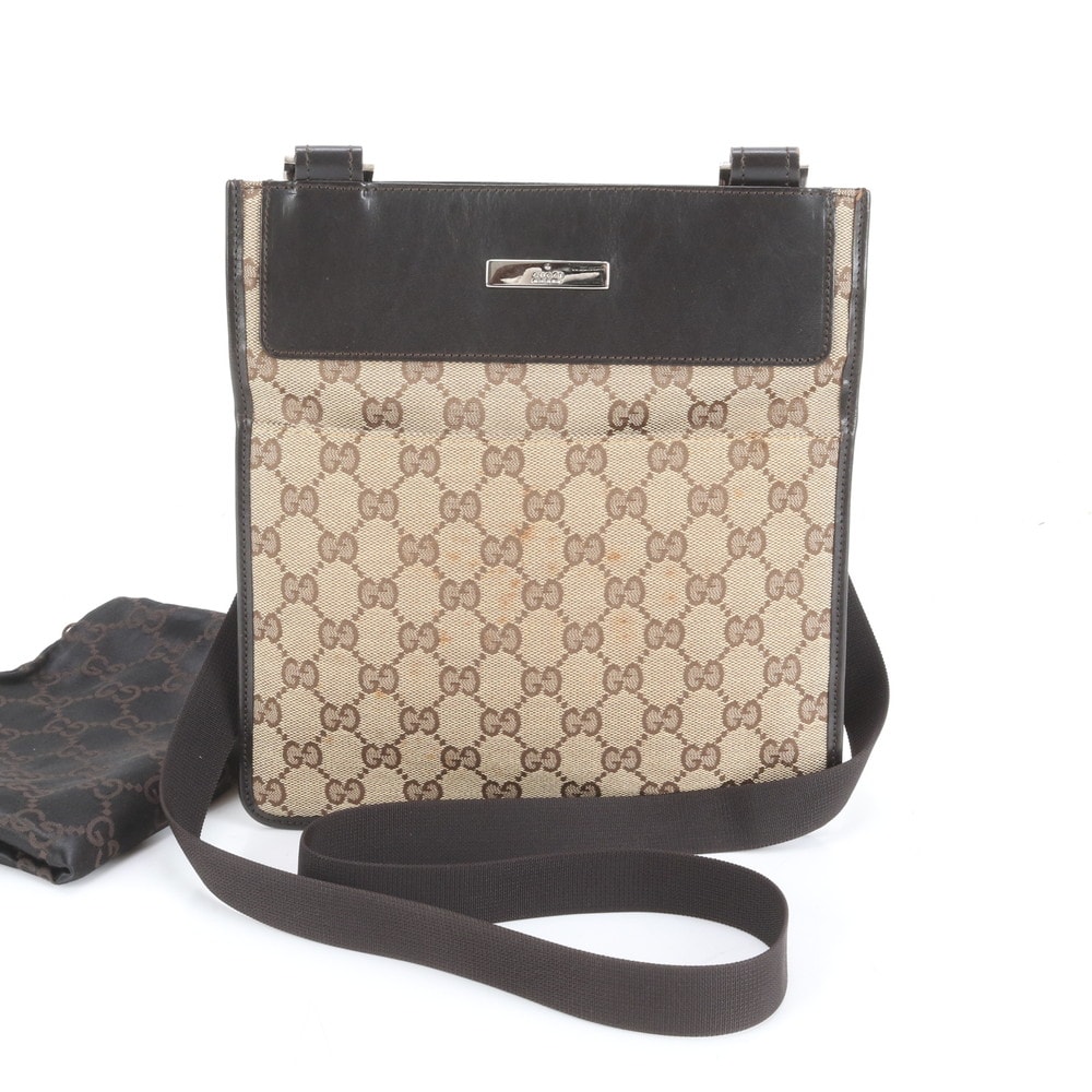 ■極美品 グッチ GGキャンバス 019 0348 ショルダーバッグ