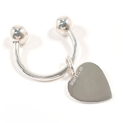 ティファニー キーホルダー ハート タグ キーリング シルバー