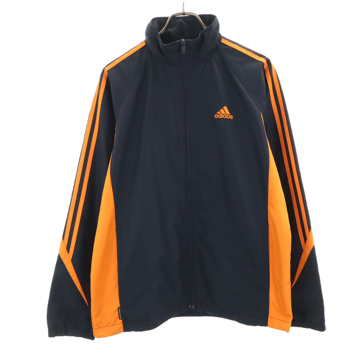 adidas アディダス トレーニング ウィンドブレーカー M ネイビー トリコット裏地 ジャージ