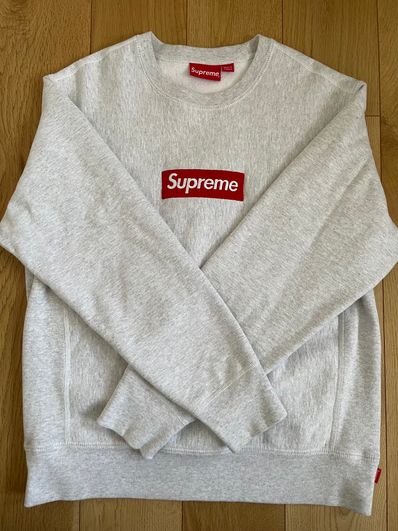 Supreme Box Logo Crewneck Sweatshirt "Ash Grey" (18FW)