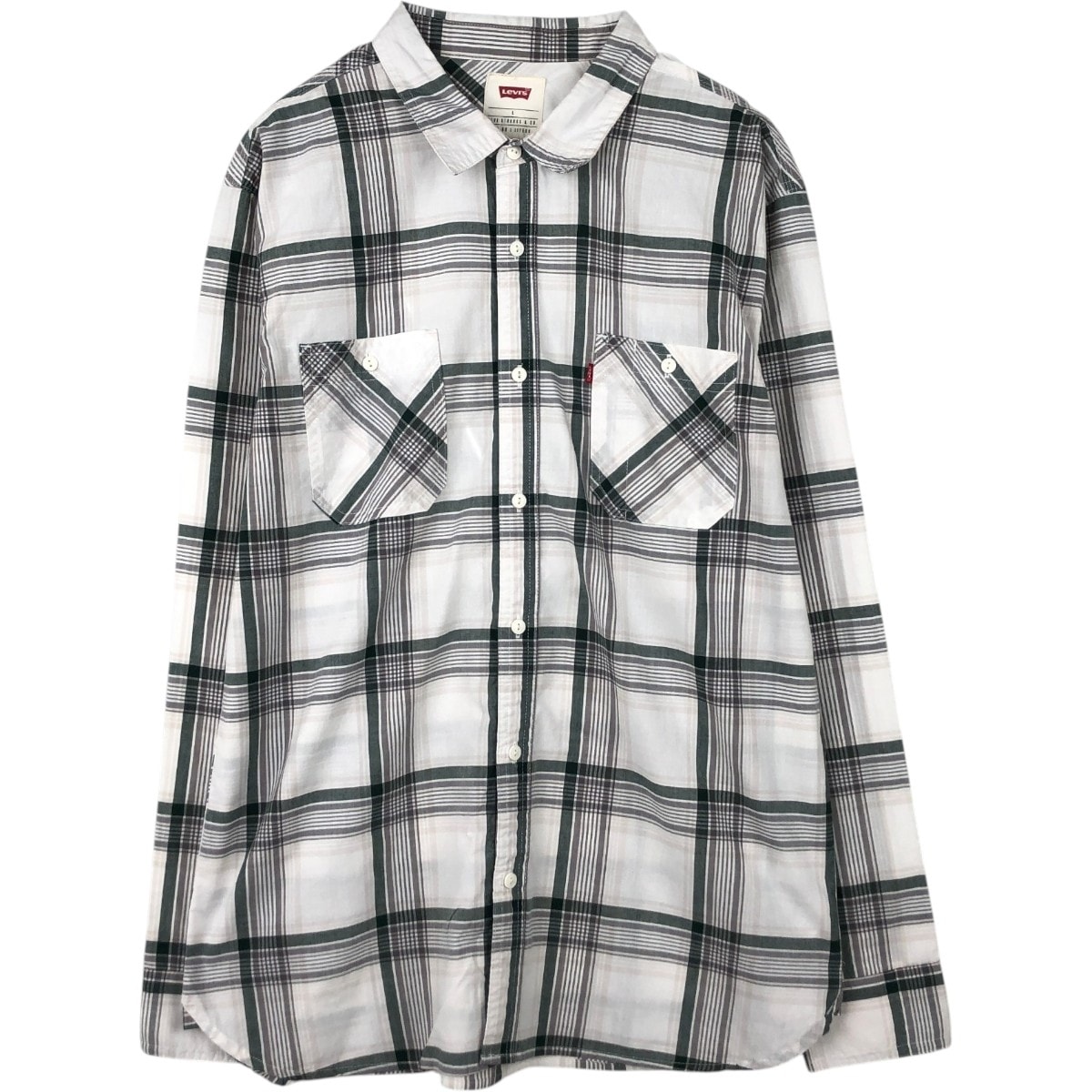 古着 リーバイス Levi's 長袖 コットンチェックシャツ メンズL相当/eaa662860