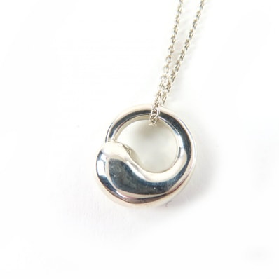 美品 ティファニー エターナルサークル ティファニー ネックレス シルバー