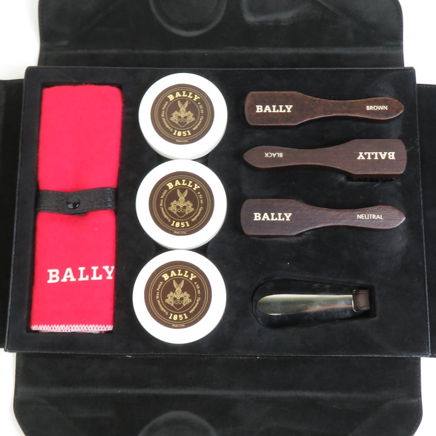 バリー BALLY シューケア シューズケア レザー ブラック ユニセックス【中古】 h30396a