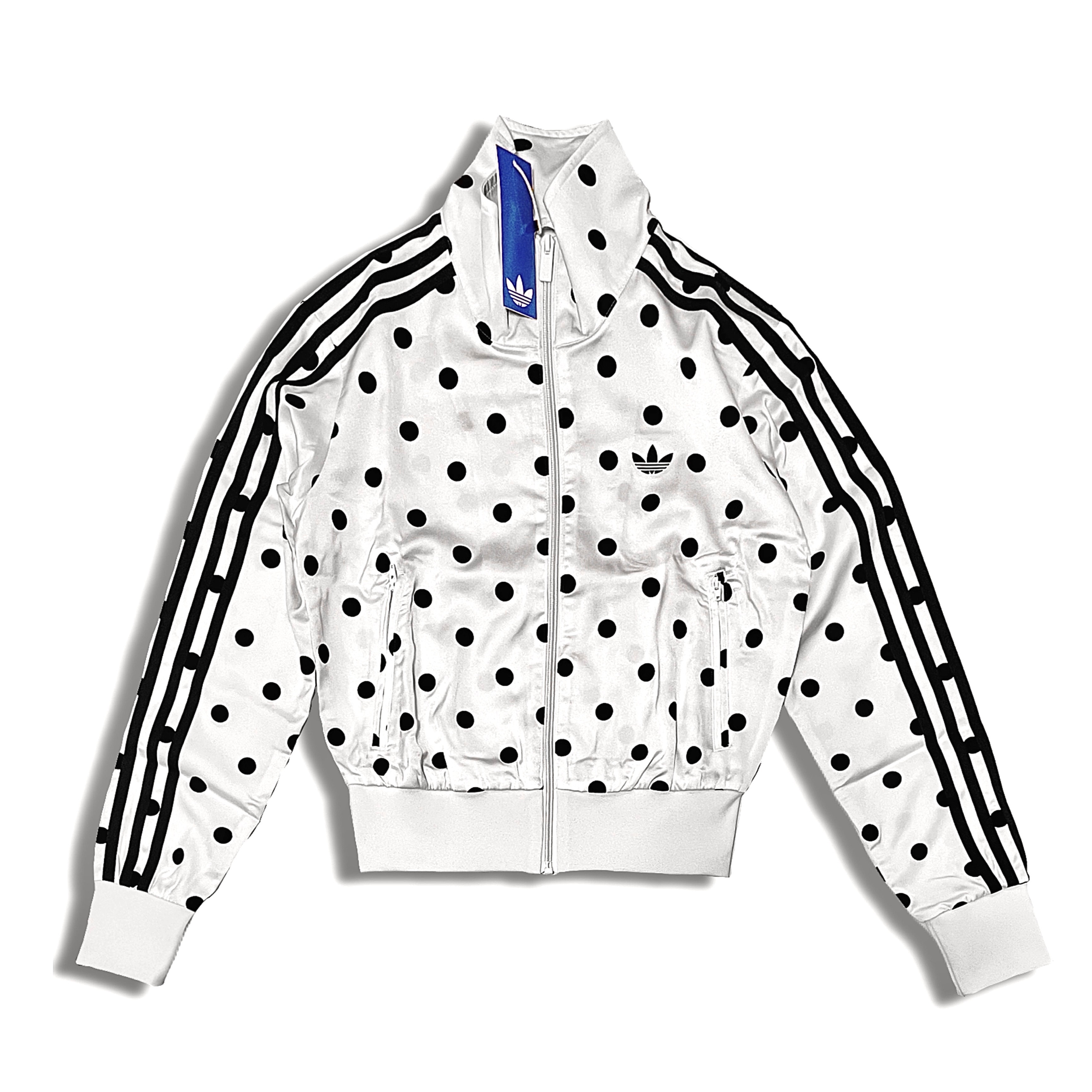 アディダス サテン水玉TTトラックトップ "オフホワイト"