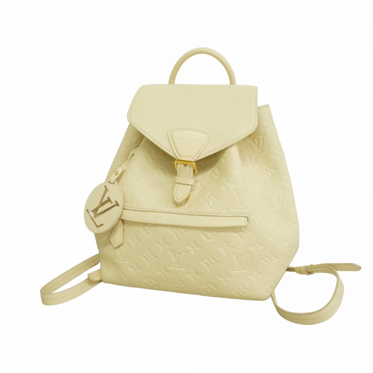 【6dd5066-k】ルイヴィトン リュック・デイパック モノグラム・アンプラント モンスリPM M45397 クレーム 【中古】レディース