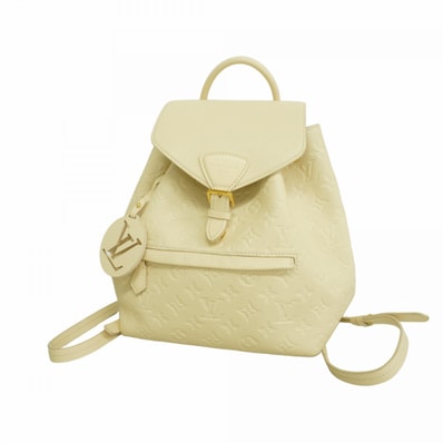 【6dd5066-k】ルイヴィトン リュック・デイパック モノグラム・アンプラント モンスリPM M45397 クレーム 【中古】レディース