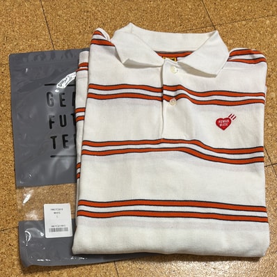 HUMAN MADE L/S Polo Shirt "White"