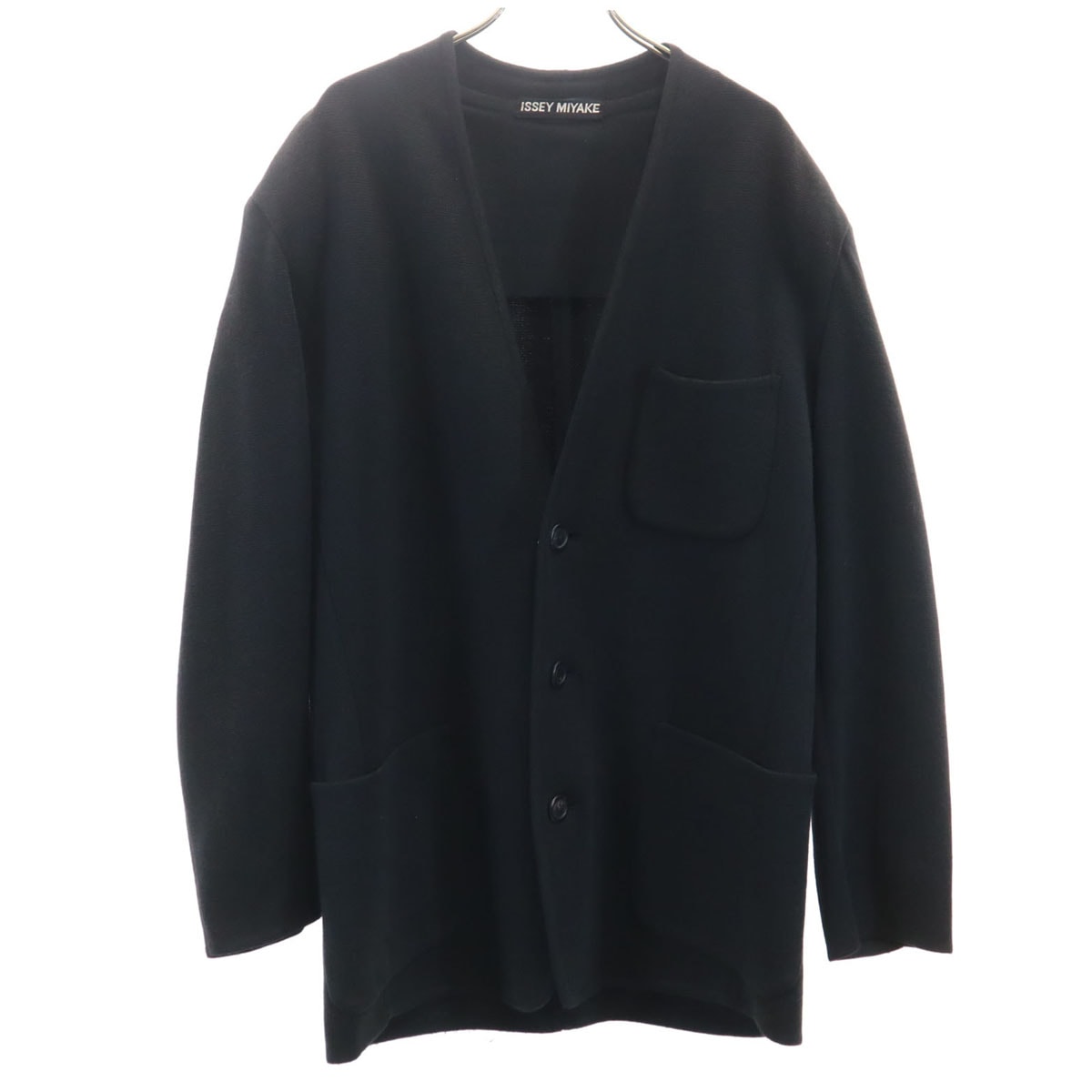 【雰囲気抜群❗️】90's ISSEY MIYAKE ニットカーディガン 大きめ C (やや傷や汚れあり)】ISSEY MIYAKE イッセイミヤケ 90s 日本製