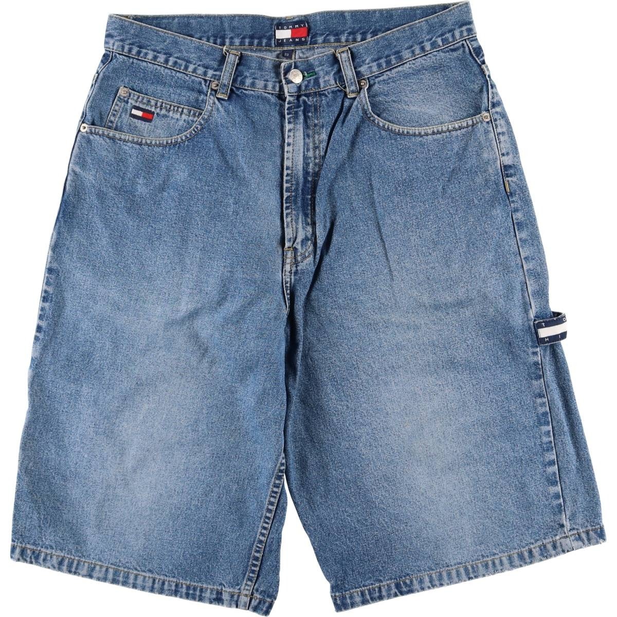 古着 90年代~ トミーヒルフィガー TOMMY HILFIGER デニムペインターショーツ ハーフパンツ メンズw35相当 ヴィンテージ/eaa586969