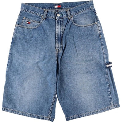 古着 90年代~ トミーヒルフィガー TOMMY HILFIGER デニムペインターショーツ ハーフパンツ メンズw35相当 ヴィンテージ/eaa586969