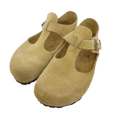 BIRKENSTOCK ビルケンシュトック PARIS パリス スエード クロッグ シューズ サンダル ライトブラウン系 23.0cm【中古】
