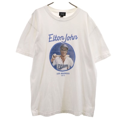 BEAMS ビームス 半袖 Tシャツ L ホワイト エルトンジョン