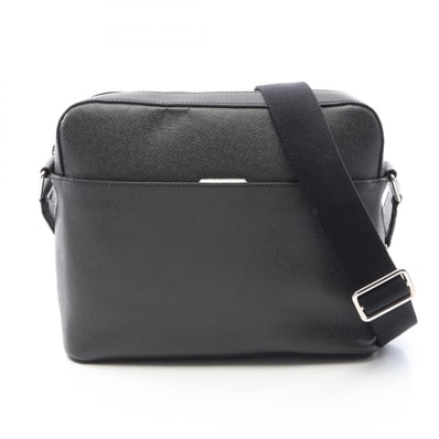 ルイ・ヴィトン LOUIS VUITTON アントン メッセンジャーPM ショルダーバッグ バッグ レザー タイガ アルドワーズ メンズ ブラック系 M34408 【中古】