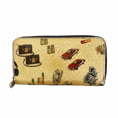 ★SALE【6da0126-k】ルイヴィトン 長財布 ヴェルニ ステッカーアニメーション ジッピーウォレット M50370 マルチカラー ホワイト【中古】レディース