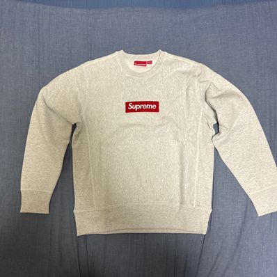 Supreme Box Logo Crewneck Sweatshirt "Ash Grey" (18FW)
