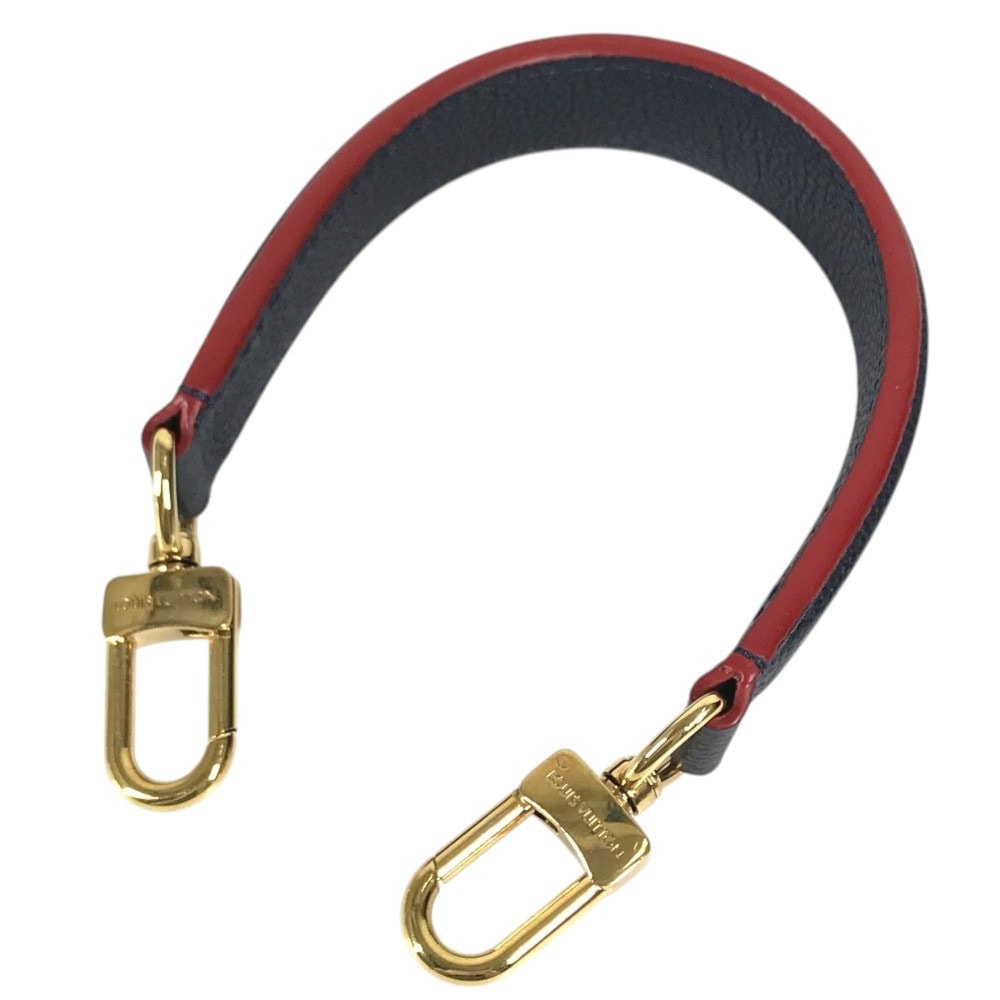 ルイヴィトン LOUIS VUITTON ハンドストラップ 不明 ストラップ レザー ネイビー