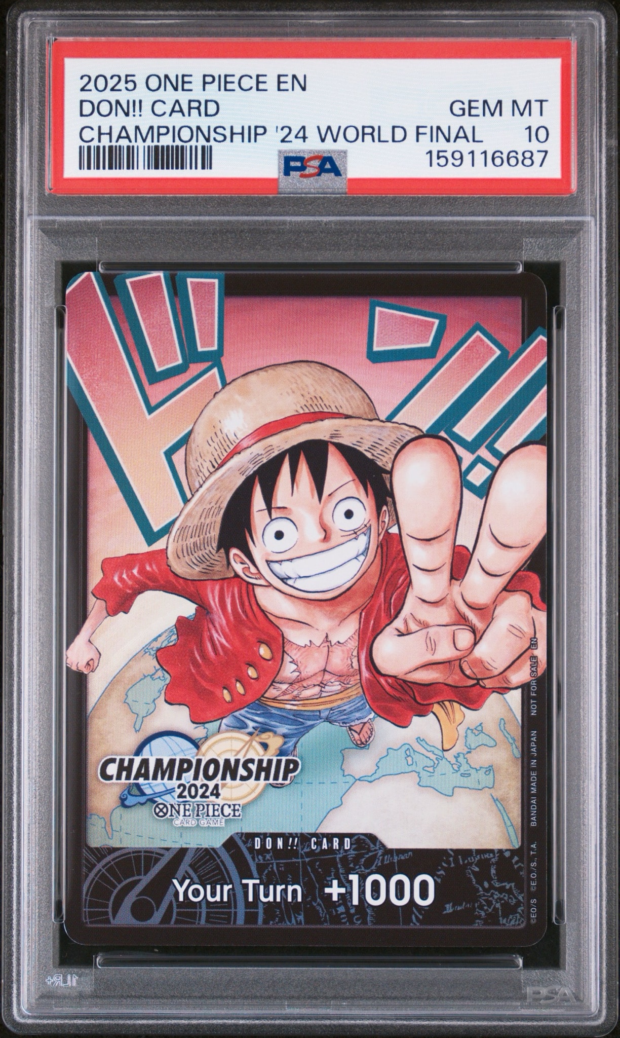 ONE PIECE DAY’2024限定 ルフィ&ドンカード ドン!!カード : モンキー・D・ルフィ 【英語版】(プロモーションカード