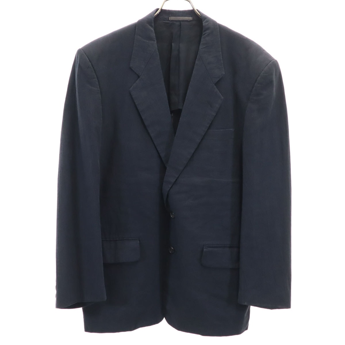 COMME des GARCONS HOMME コムデギャルソンオム 80s 90s 日本製 リネンブレンド オールド テーラードジャケット M ブラック