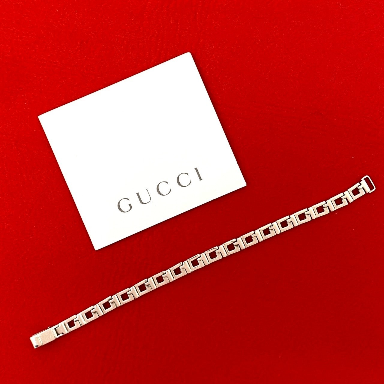 GUCCI グッチ Gシェイプ ブレスレット シルバー925 ブレスレット シルバー
 c95-4