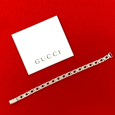 GUCCI グッチ Gシェイプ ブレスレット シルバー925 ブレスレット シルバー
c95-4