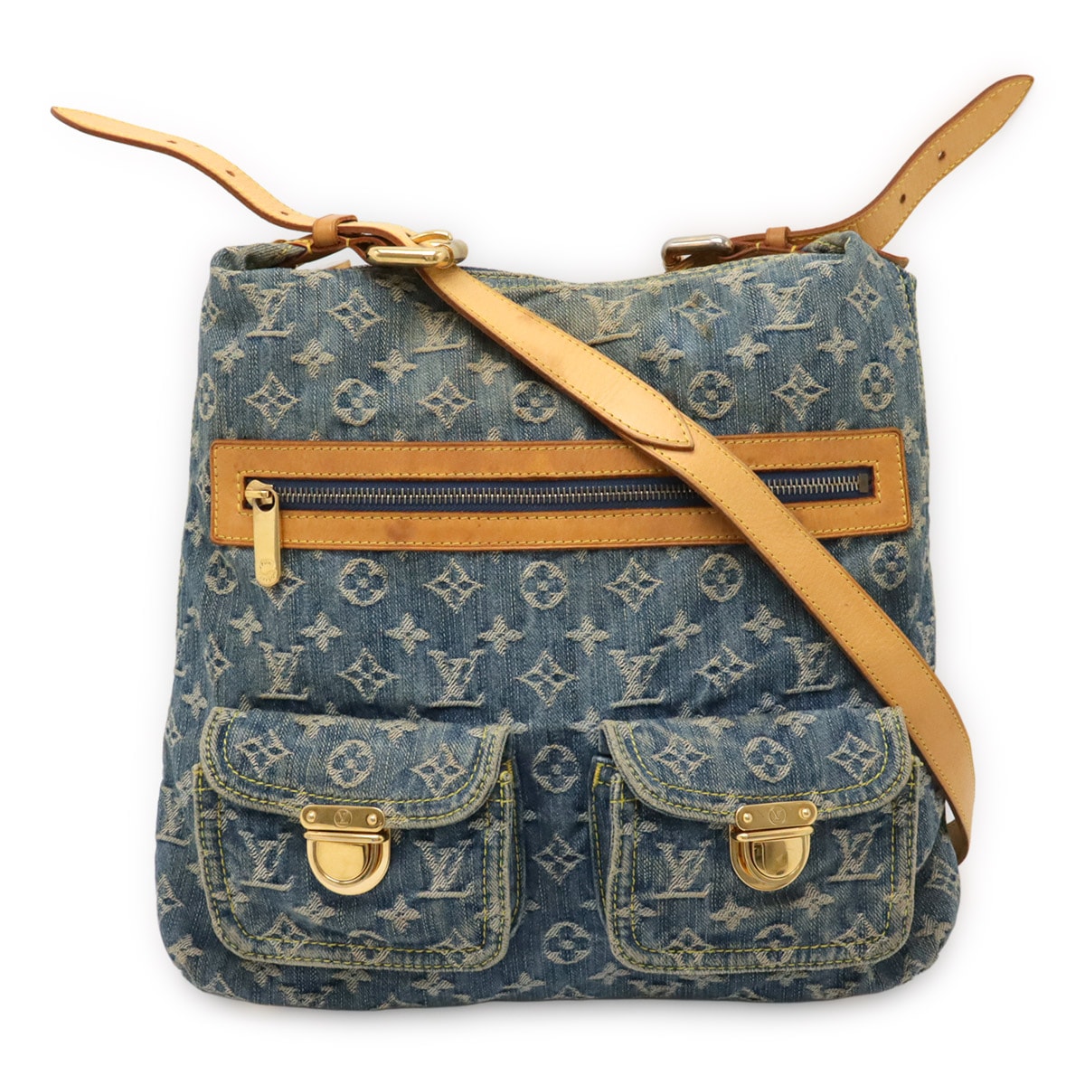 ルイ・ヴィトンバギーGM モノグラムデニム M95048 ショルダーバッグ