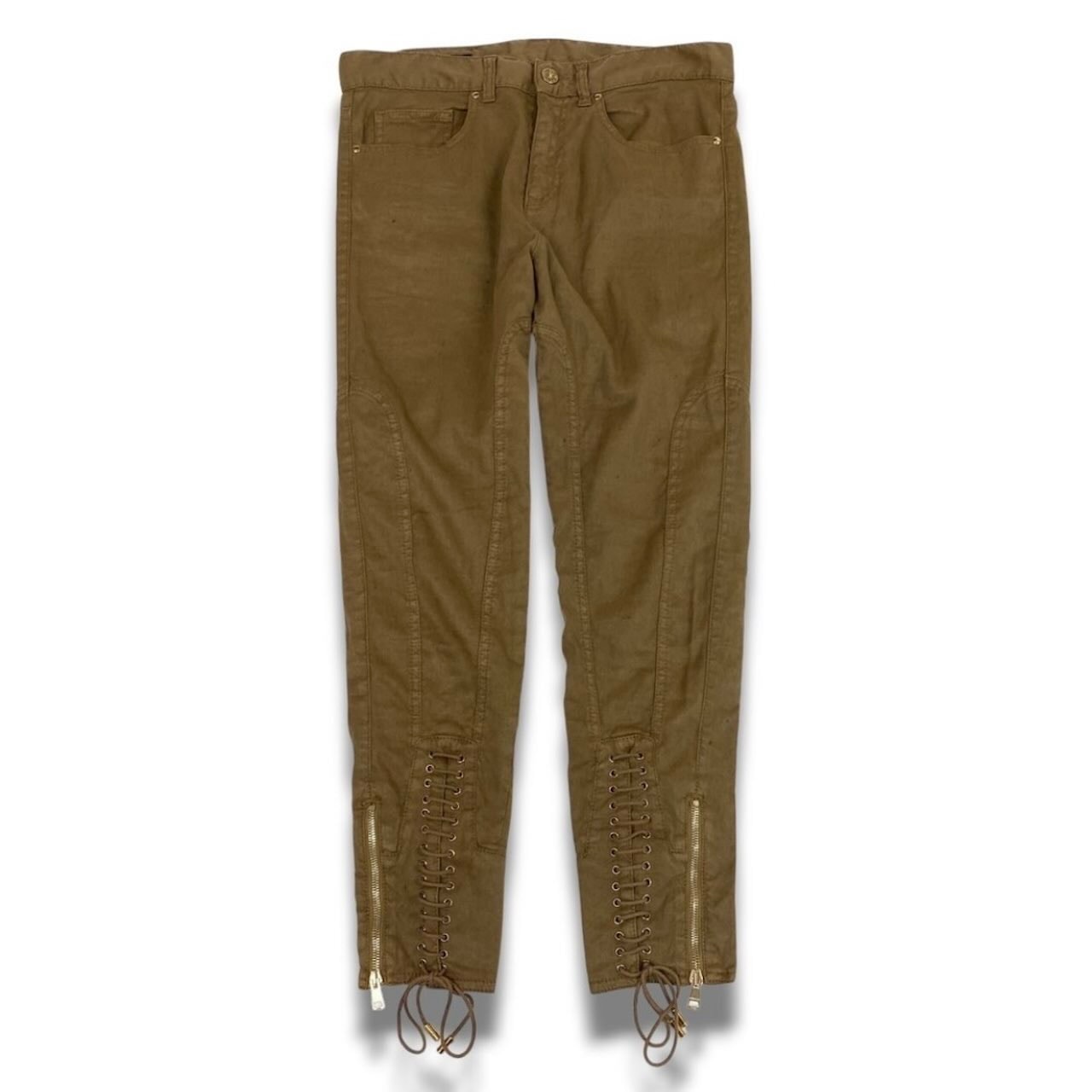 APHRODITEGANG GAKKIN x BUDSPOOL Linen Wool Tuck Trousers 
