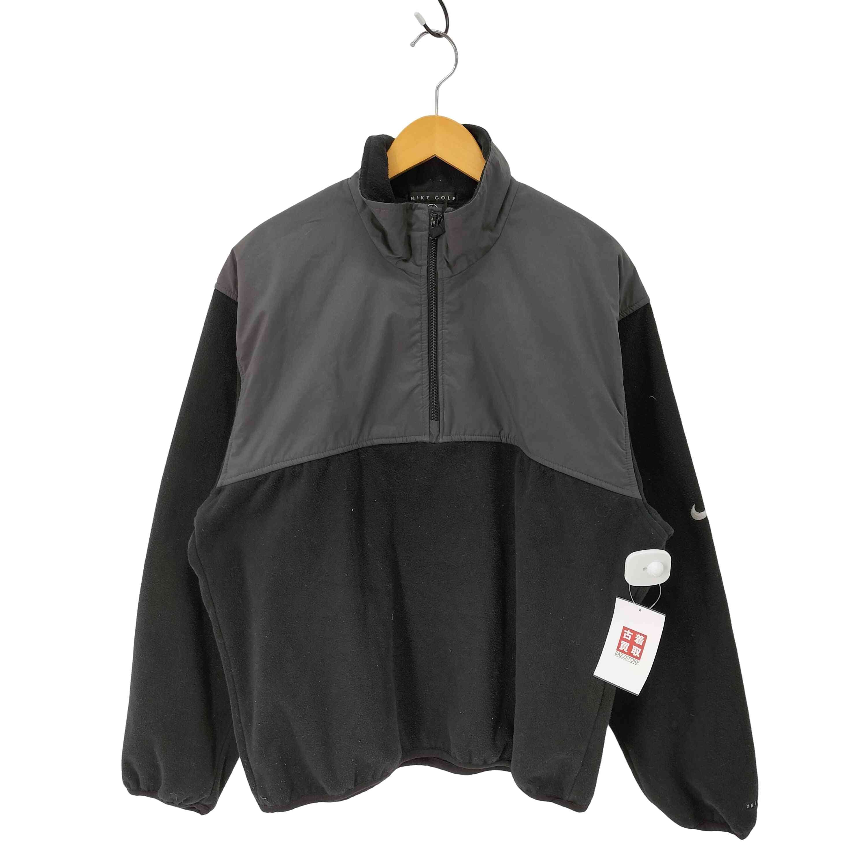 golf ナイロン切替 フリースジャケット ハーフジップ【1140936656069】