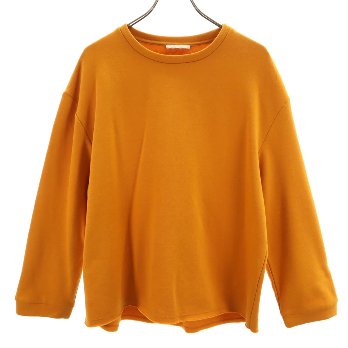 ZARA TRAFALUC ザラトラファ 長袖 クルーネック トレーナー M マスタード 裏起毛 スウェット