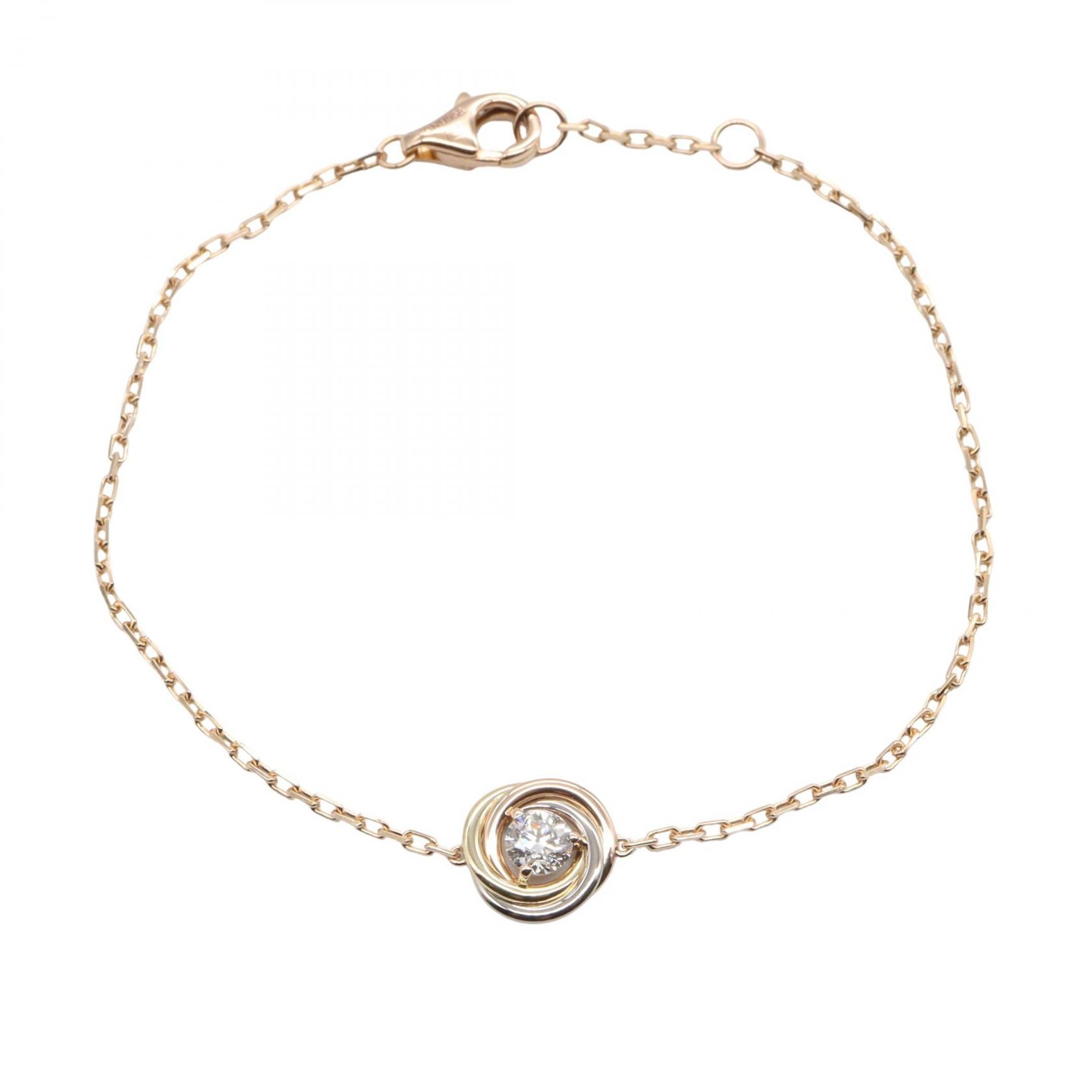 カルティエ CARTIER トリニティ ブレスレット 1PD ブレスレット アクセサリー K18(イエローゴールド) K18WG(ホワイトゴールド) K18PG(ピンクゴールド) / ダイヤモンド レディース ゴールド系 / シルバー系