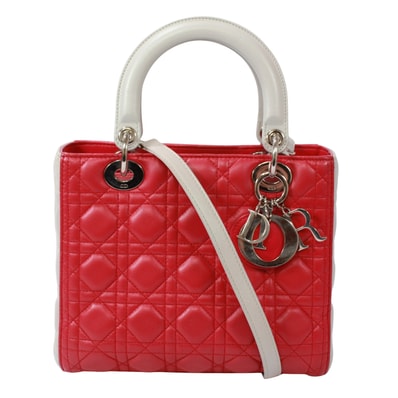 ディオール 2WAYハンドバッグ レディーディオール カナージュ