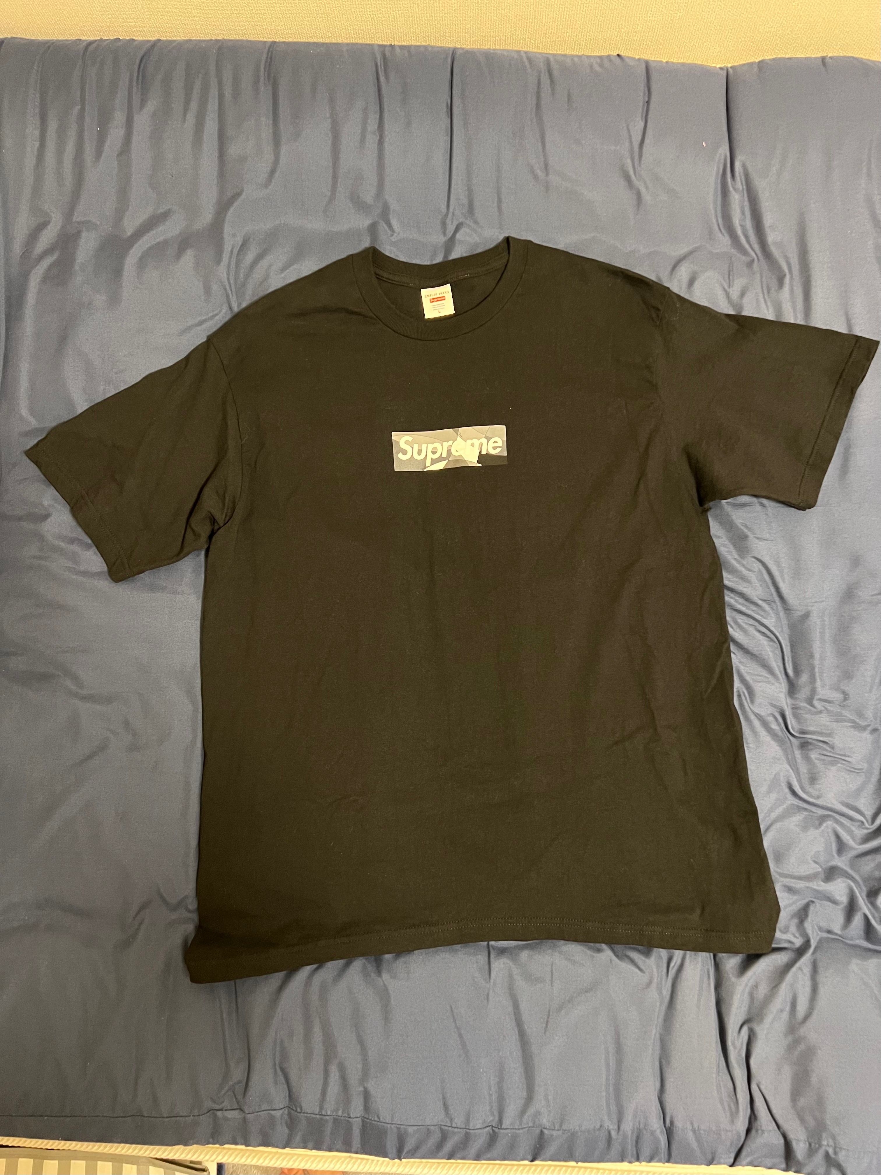 Supreme / Emilio Pucci® Box Logo Tee "Black/Black"