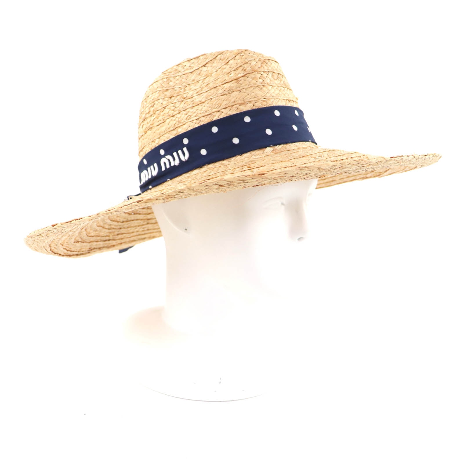 極美品 ミュウミュウ ハット ナチュラル レディース S 5HC255