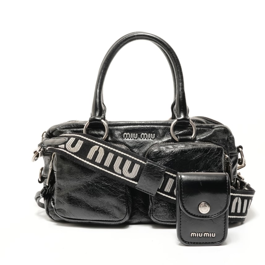 D (傷や汚れあり)】ミュウ ミュウ Miu Miu ヴィテッロシャイン ネロ D (傷や汚れあり)】ミュウ ミュウ Miu Miu ヴィテッロシャイン ネロ
