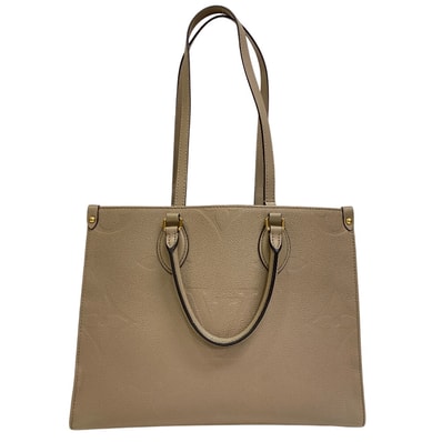 ルイヴィトン LOUIS VUITTON ハンドバッグ モノグラムアンプラント オンザゴーMM M45607 ベージュ