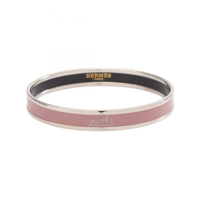 エルメス HERMES エマイユPM バングル アクセサリー メタル レディース シルバー系 / ピンク系 【中古】