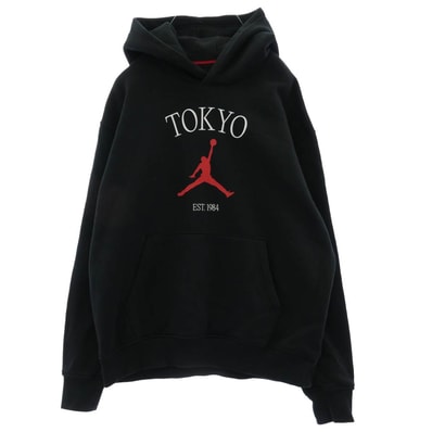 NIKE ナイキ パーカー HF1518-010 JORDAN TOKYO ロゴ プリント プルオーバー パーカー ブラック系 XL【中古】