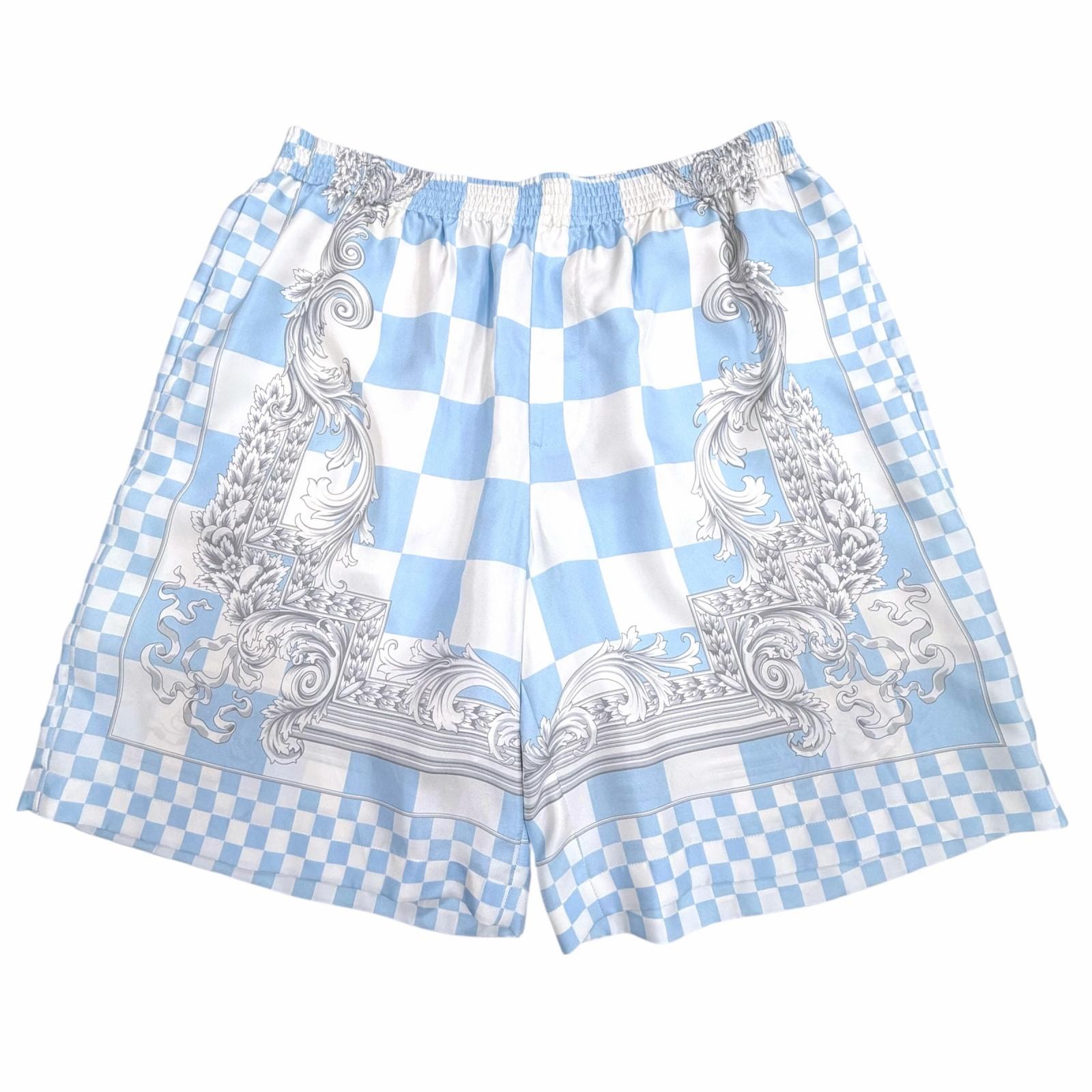未使用品 ヴェルサーチ ショートパンツ ライトブルー 52 1002476