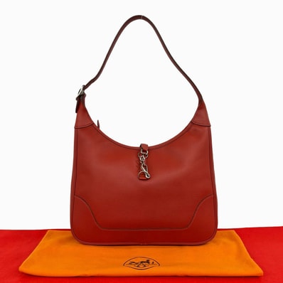 HERMES エルメス トリム 31 ヴォーエプソン ショルダーバッグ ルージュヴィフ レッド
47676